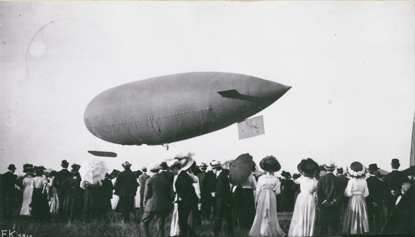 Start sterowca Parseval, Wrocław 1910