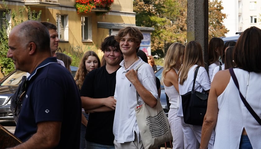 Kamienie pamięci Stolpersteine przy ul. Lelewela, 3 września 2024 r.