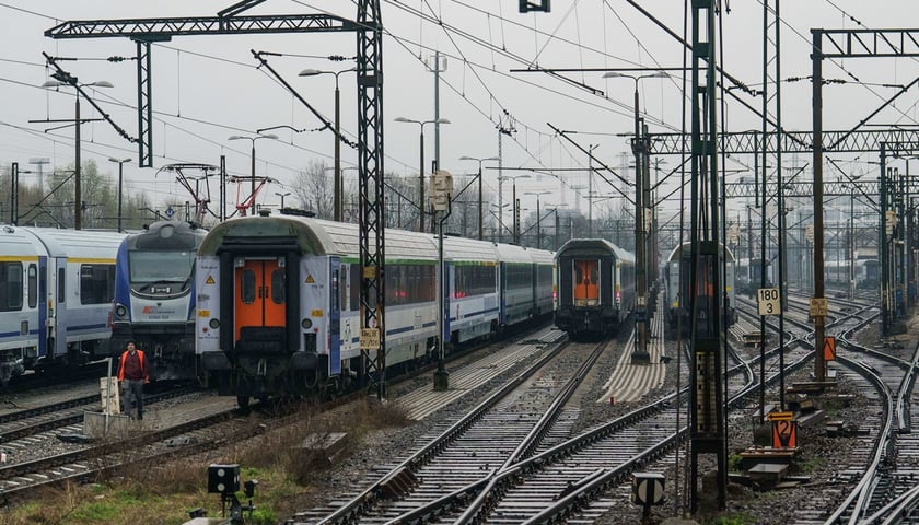 Pociągi na dworcu Wrocław Główny
