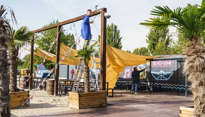 Ewakuacja  plaży miejskiej Port Węglowy 16.09.2024