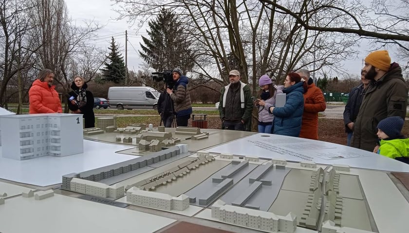makieta historycznego Osiedla Gazowników na Tarnogaju