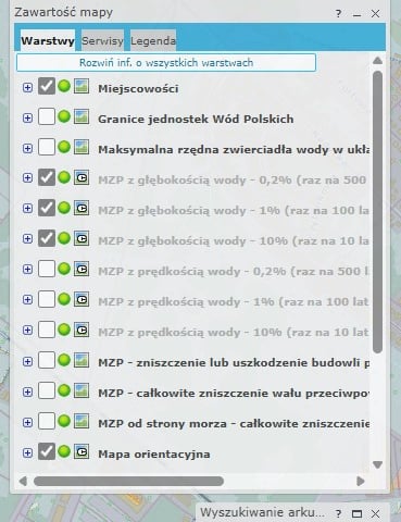 <p>Menu ze strony&nbsp;Informatycznego Systemu Osłony Kraju</p>