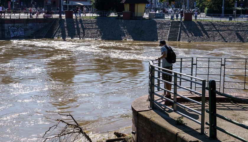 Rzeka Odra - mieszkańcy obserwują, jak zmienia się jej poziom 