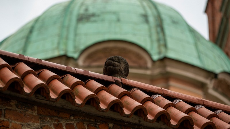 Kluska znajdująca się na jednej z bram Ostrowa Tumskiego we Wrocławiu.