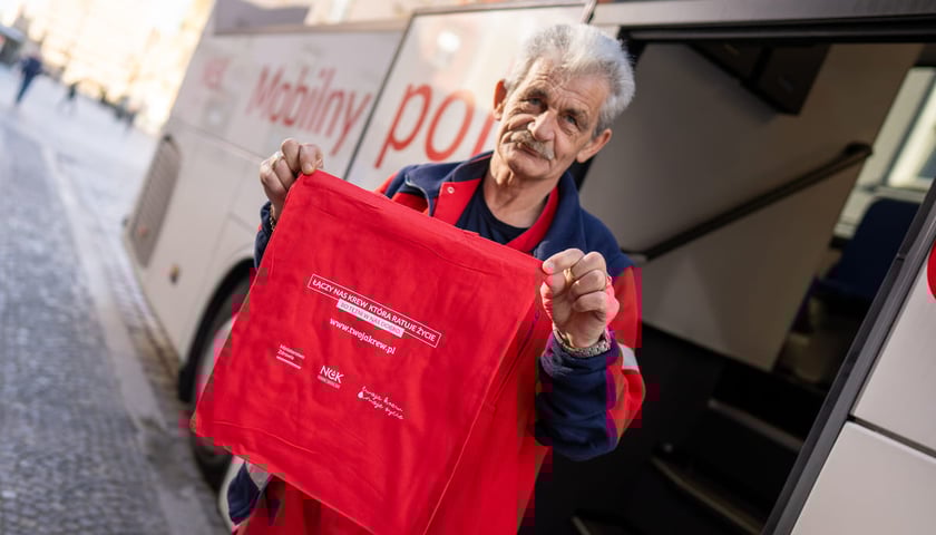 Krwiobus przy ulicy Oławskiej, 18.10.2024
