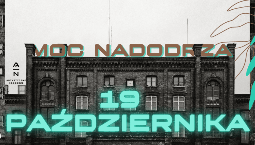 Grafika z Dworcem Nadodrze i napisem "19 października"