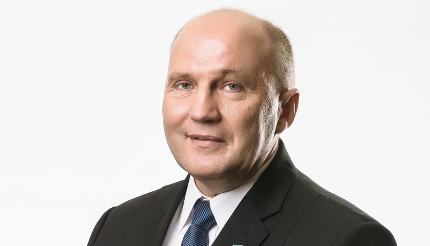Marek Długozima, burmistrz Trzebnicy. 