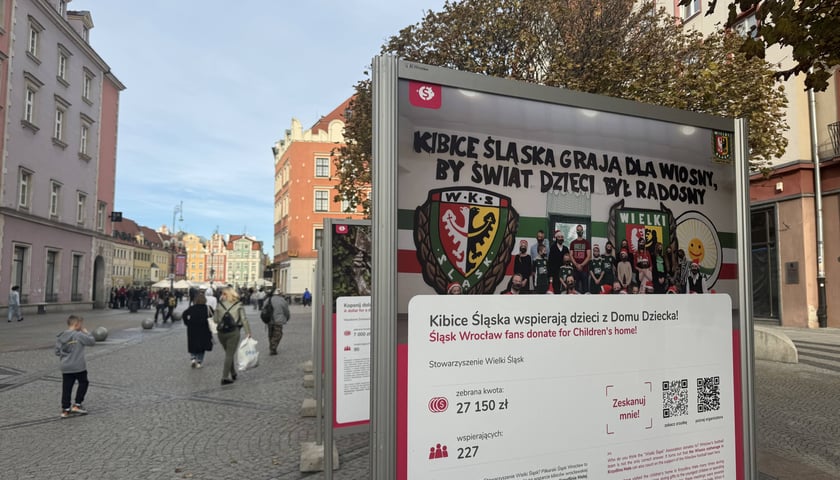 Wystawa Zrzutki.pl na ul. Świdnickiej