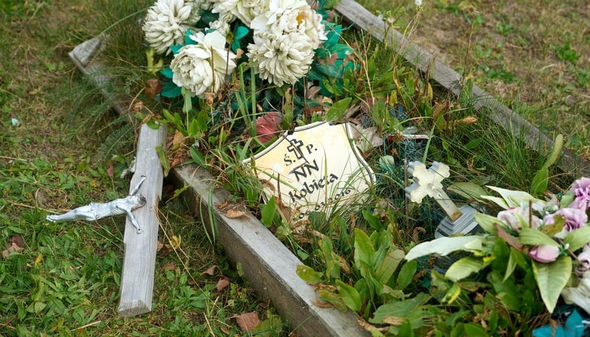 Porządkowanie grobów podopiecznych MOPS na cmentarzu na Psim Polu