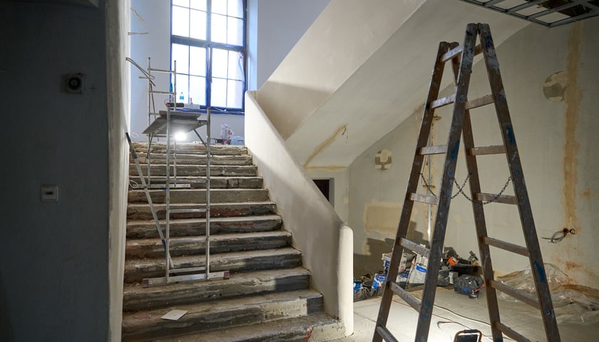Remont w gmachu głównym Akademii Muzycznej we Wrocławiu