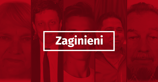 Plansza z napisem zaginieni