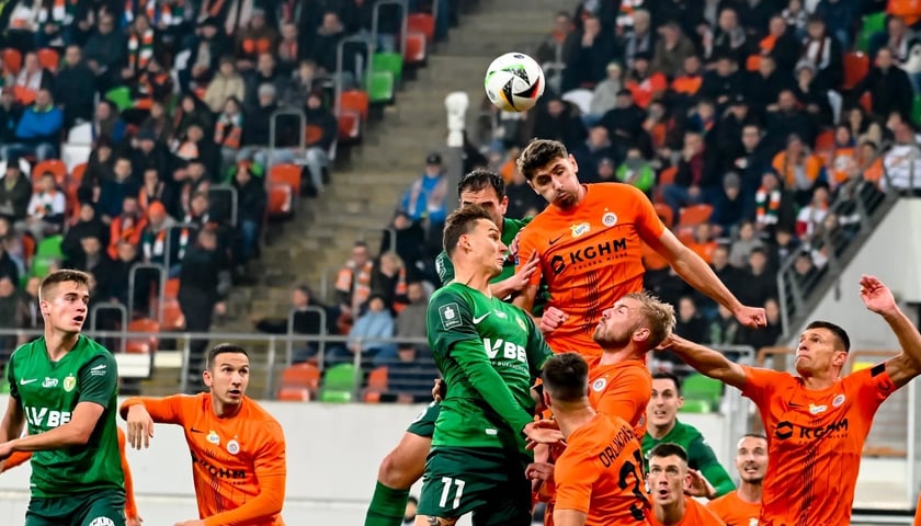 Mecz Zagłebie Lubin - Śląsk Wrocław w 14. kolejce PKO Bank Polski Ekstraklasa