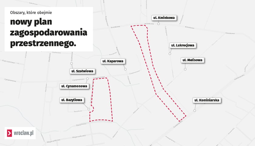 Obszar, który obejmie nowy plan zagospodarowania przestrzennego na osiedlu Widawa - mapka