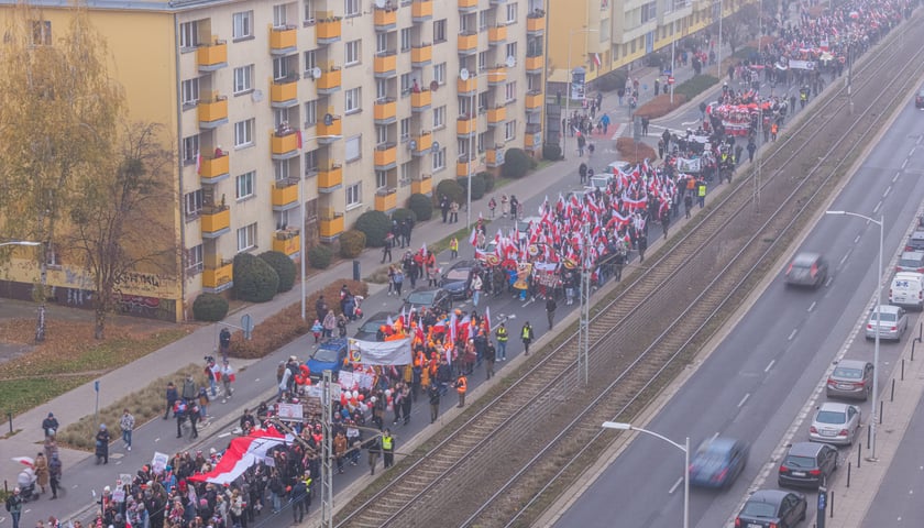 Radosna Parada Niepodległości. Wrocław, 11.11.2024