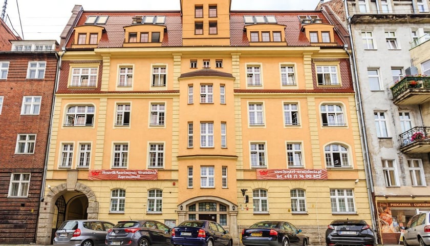 Na zdjęciu budynek Hostelu Wratislavia.
