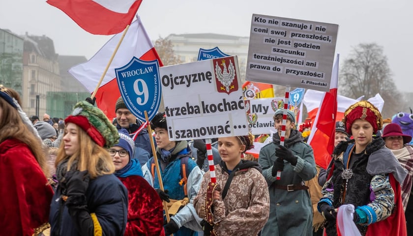 Radosna Parada Niepodległości. Wrocław, 11.11.2024