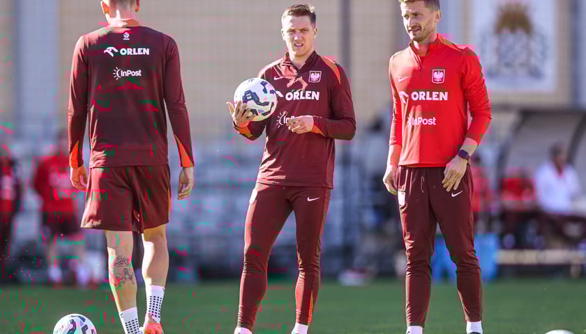 Trening reprezentacji Polski przed meczem z Portugalią w Porto