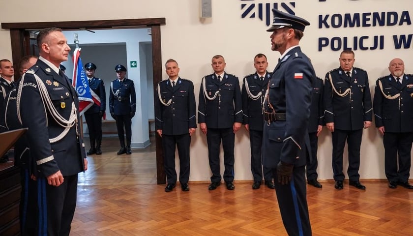Ślubowanie nowych policjantów we Wrocławiu