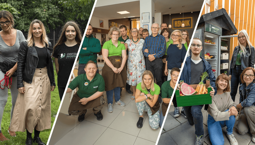 Na zdjęciu 30 Kreatywnych Wrocławia z poprzednich lat z kategorii społeczeństwo/miasto (od lewej): Ekostraż, Cafe Równik, Foodsharing Wrocław
