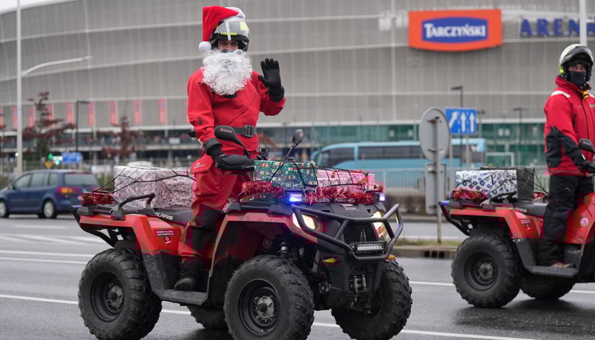 Przejazd Moto Mikołajów przez Wrocław, 07.12.2024