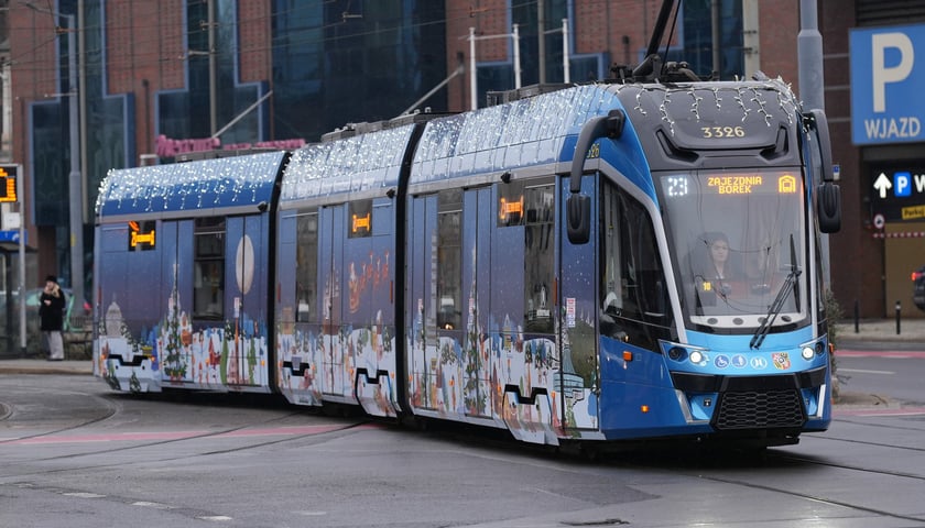 Świąteczny tramwaj MPK Wrocław 