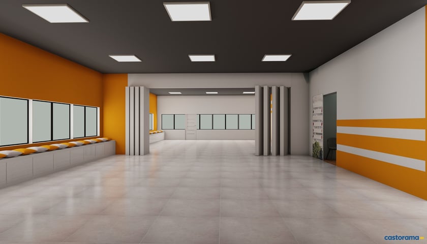 <p>Wnętrze Centrum Aktywności Lokalnej na Szczepinie</p>