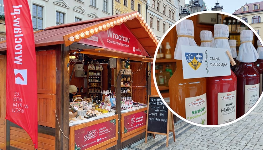 Stoiska z lokalnymi produktami na Jarmarku Bożonarodzeniowym 