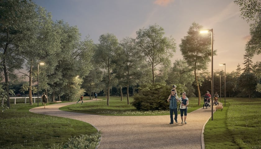 Ścieżkę pieszo-biegową oświetli ponad 160 lamp