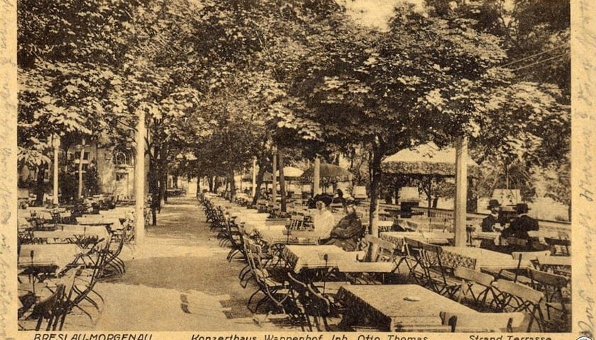 Ogród Etablissementu Wappenhof. Lata 1920–1925. Zdjęcie archiwalne