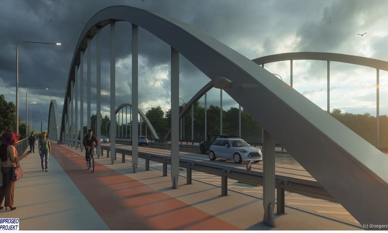 Wizualizacja nowych mostów Chrobrego