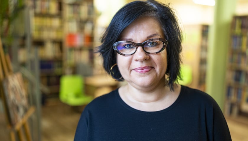 Marzena Karwowska, kierowniczka biblioteki przy ul. Szewskiej 78 we Wrocławiu