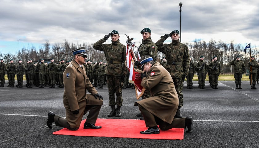 <p>Uroczystość przekazania obowiązk&oacute;w dow&oacute;dcy 10 Wrocławskiej Brygady Łączności. Wrocław, 29.01.2025&nbsp;</p>