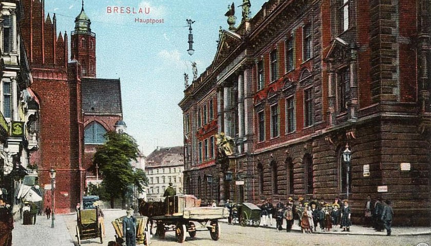 Dawna Poczta Główna przy ul. Wita Stwosza. Lata 1905–1915