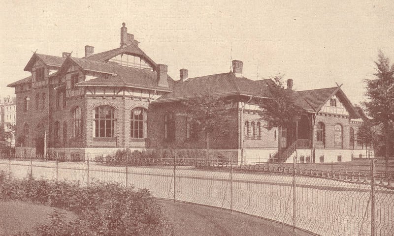 Rzeźnia na Popowicach. Lata 1900–1930. Zdjęcie archiwalne