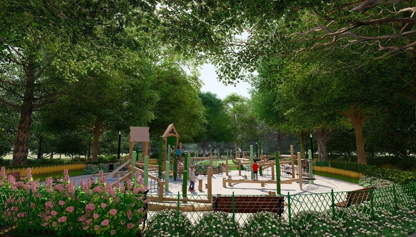 Wizualizacja placu zabaw