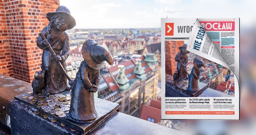 Dwie krasnalki na Mostku Pokutnic we Wrocławiu