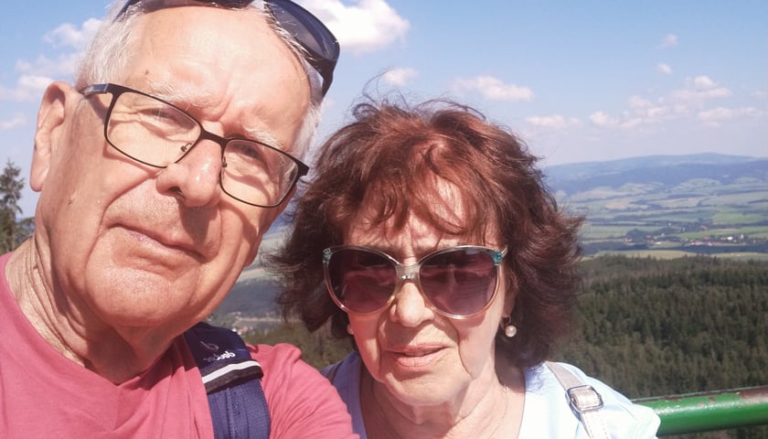 Pani Gina i pan Aleksander podczas jednej z wycieczek