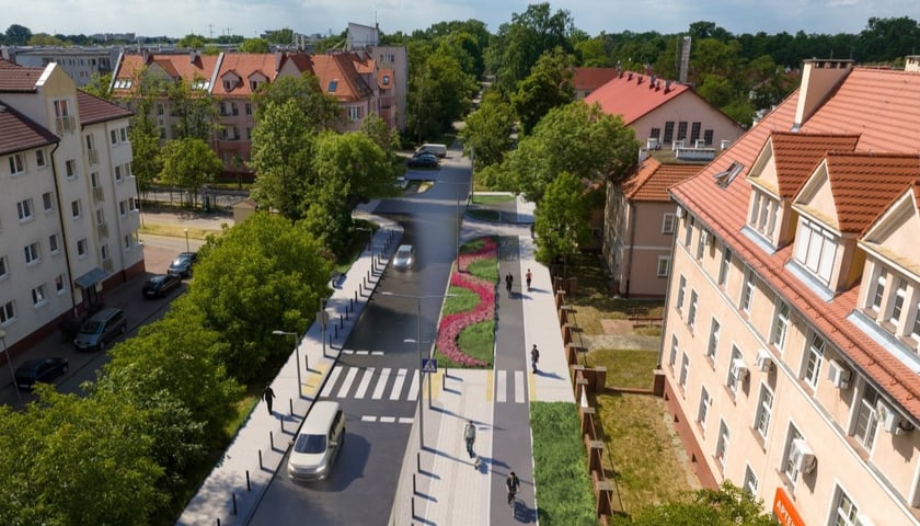 Tak po przebudowie wyglądać będzie ulica Koszarowa 