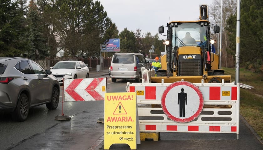 Awaria wodociągowa na Strachocińskiej, 28.02.2025