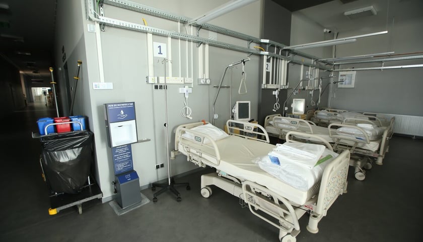 Szpital tymczasowy przy ul. Rakietowej otwarty w marcu 2021.