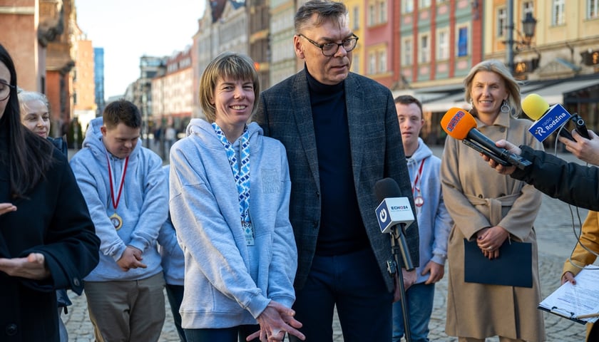 Hanna Ciechanowicz z tatą (i trenerem) Jaromirem Ciechanowiczem