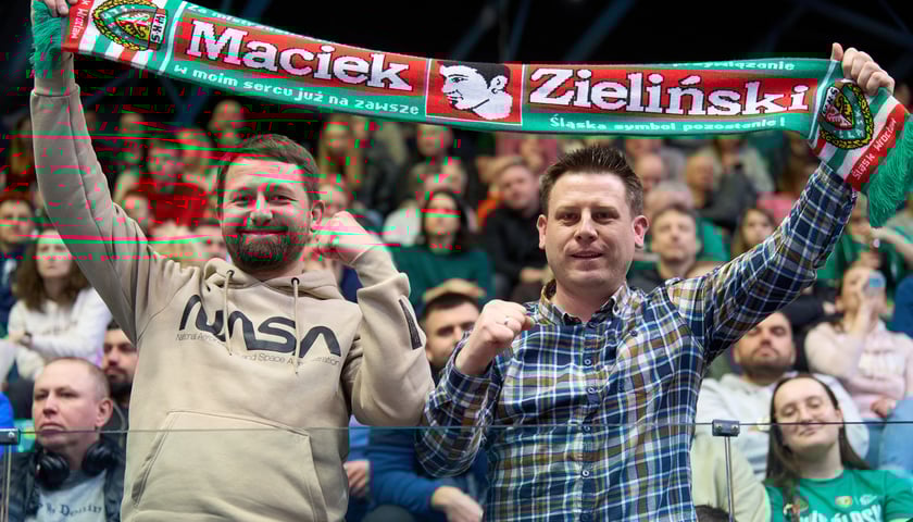 Śląsk Wrocław wygrał z Zastalem w Orbicie. Zdjęcia kibic&oacute;w