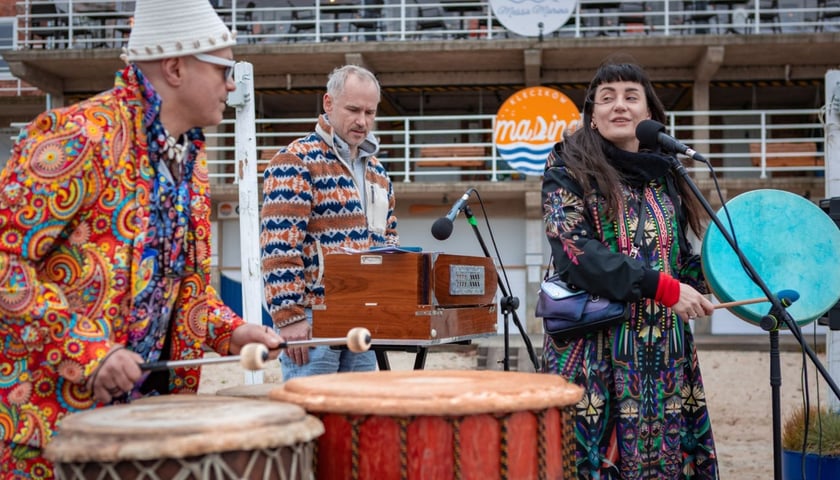 Muzycy grający na instrumentach