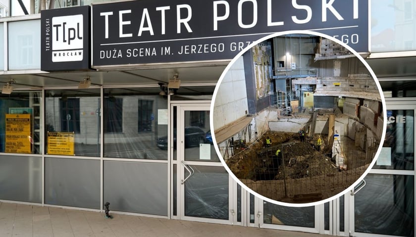 Remont Dużej Sceny w Teatrze Polskim we Wrocławiu (marzec 2025)