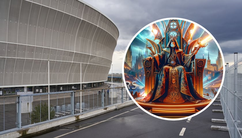 Zdjęcie Tarczyński Arena oraz plakat  Lord of Lasers 