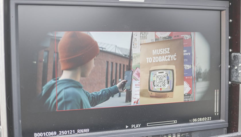 Zdjęcia z planu spotu reklamowego CH Zajezdnia &bdquo;Musisz to zobaczyć&rdquo;