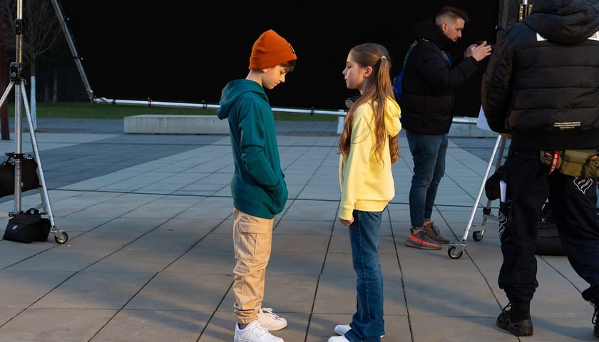 Zdjęcia z planu spotu reklamowego CH Zajezdnia &bdquo;Musisz to zobaczyć&rdquo;