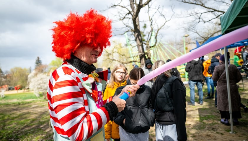 Odsłonięcie figurki krasnala Raciworka przy Kładce Złotnickiej
