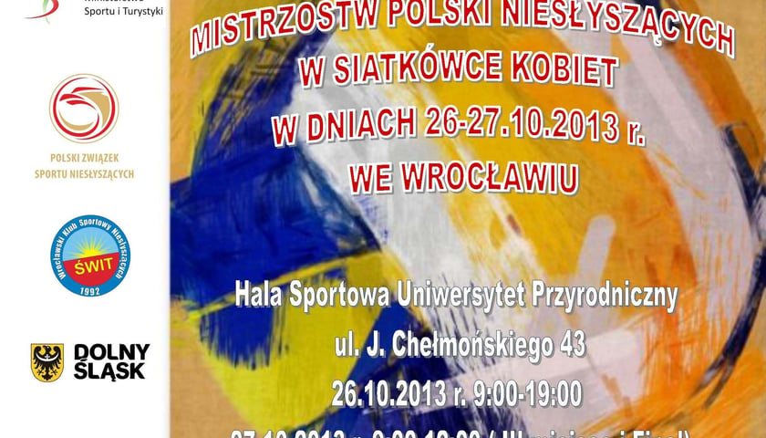 26-27.10. – MP niesłyszących w siatkówce kobiet