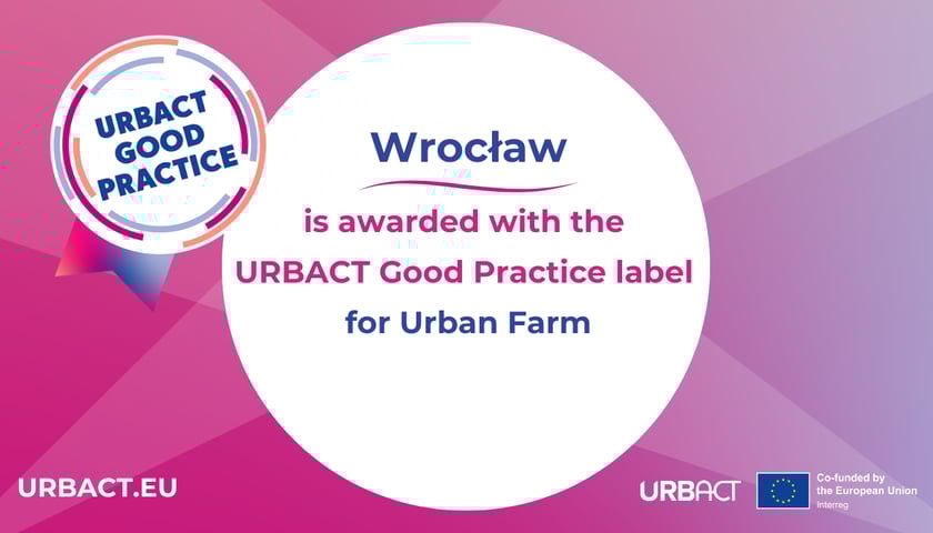 Wyr&oacute;żnienie dla Wrocławia za Farmę Miejską.